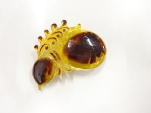 アンティーク　鼈甲張り透かし瓢箪帯留め